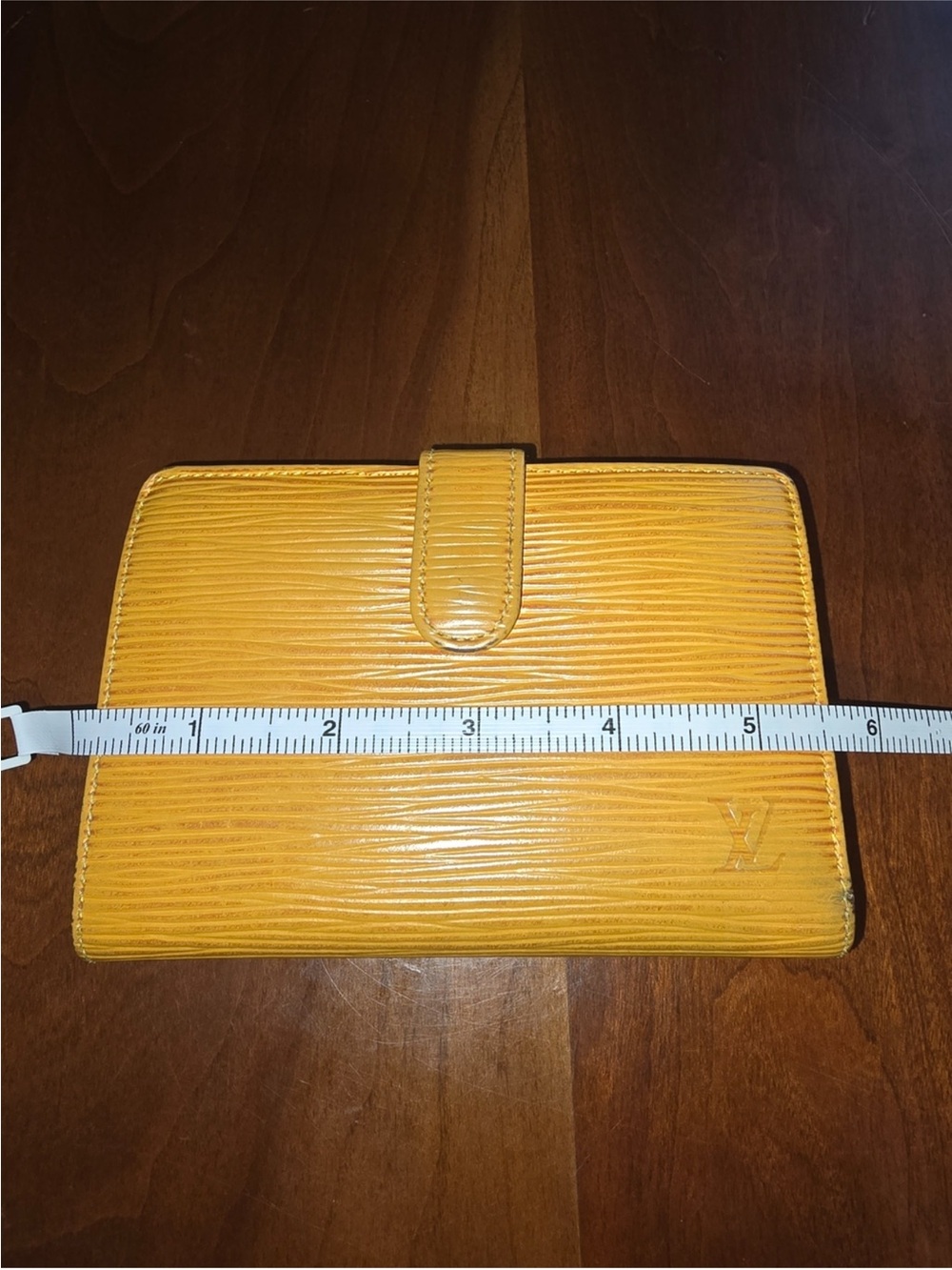 Authentic Louis Vuitton Epi Leather Mustard Yellow Kisslock Wallet - Picture 12 of 14